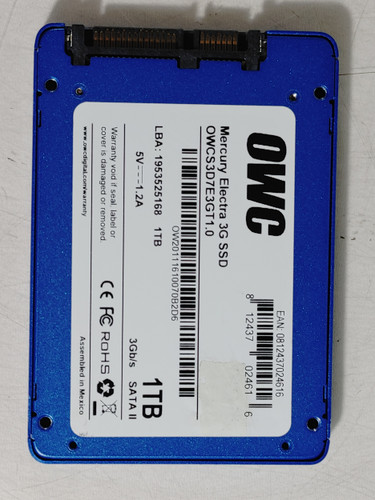 OWC Mercury Electra 3G OWCS3D7E3GT1.0 1 TB SATA II 2.5 in Solid State Drive