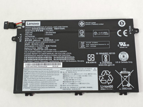 Lot of 2 Lenovo 01AV445 3880mAh 3 Cell Laptop Battery for ThinkPad E480 / E580