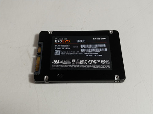 Samsung 870 EVO MZ-77E500 500 GB SATA III 2.5 in Solid State Drive