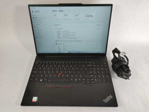 Lenovo ThinkPad E16 Gen 1 Core i7-1355U 1.70 GHz 16 GB DDR4 512 GB NVMe Windows 11 Pro Laptop WINACTA4 A4