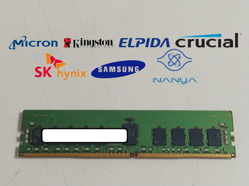 Major Brand 8 GB DDR4-2666V PC4-21333R 1Rx4 1.2V DIMM Server RAM