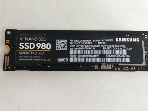 Samsung 980 MZ-V8V500 500 GB NVMe 80mm Solid State Drive