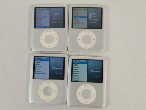 Apple A1236 Lot of 4 iPod Nano (3rd Generation) 4 GB Silver For Parts