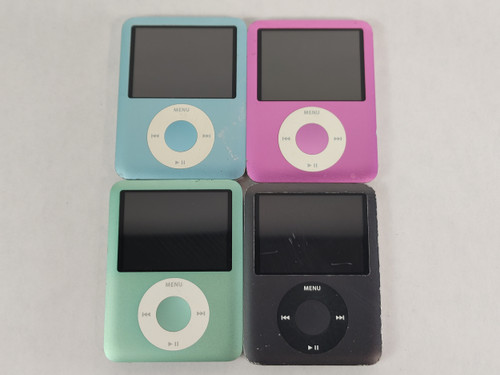 Apple A1236 Lot of 4 iPod Nano (3rd Generation) 8 GB For Parts