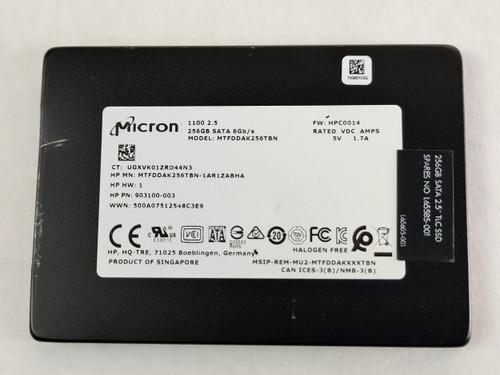 Micron 1100 MTFDDAK256TBN 256 GB SATA III 2.5 in Solid State Drive