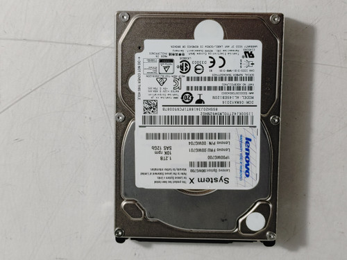 Lot of 2 Toshiba Lenovo AL14SEB120 1.2 TB SAS 3 2.5 in Enterprise Drive