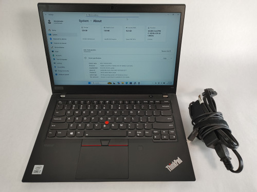 Lenovo ThinkPad T14 Gen 1 Core i7-10510U 1.80 GHz 16 GB DDR4 256 GB NVMe Windows 11 Pro Laptop WINACTH9 H9