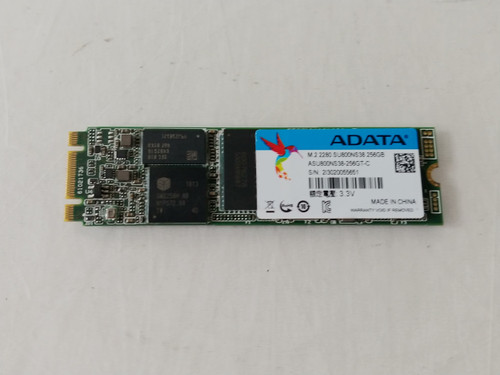 Lot of 2 ADATA ASU800NS38-256GT-C 256 GB M.2 80mm Solid State Drive