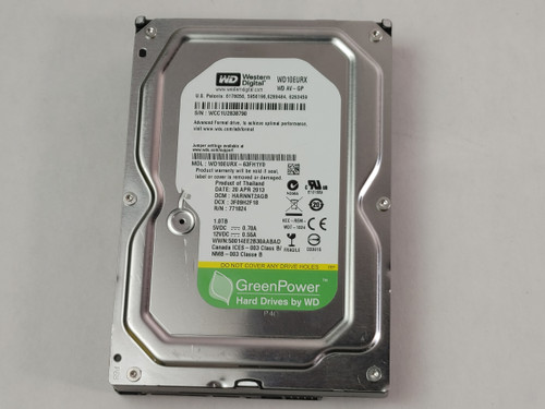 Western Digital GreenPower AV-GP WD10EURX 1TB 3.5" SATA III Hard Drive