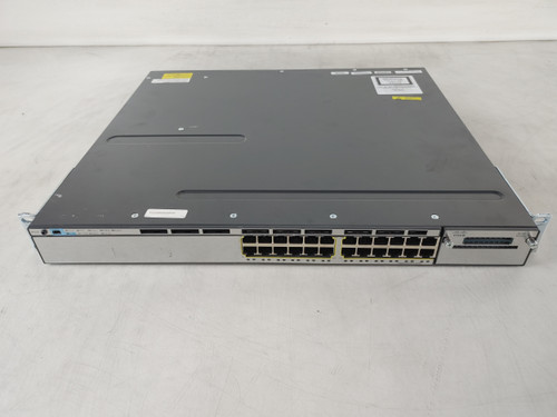 Cisco Catalyst WS-C3750X-24T-S 24-Port Gigabit Ethernet Managed Switch