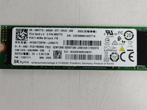 SK Hynix PC611 HFS001TD9TNI 1 TB NVMe 80mm Solid State Drive