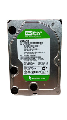 Lot of 2 Western Digital WD Caviar Green WD15EARS 1.5TB 3.5" SATA II Hard Drive