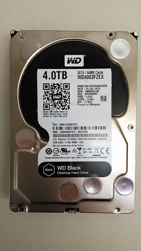Western Digital WD Black WD4003FZEX 4 TB 3.5" SATA III Hard Drive