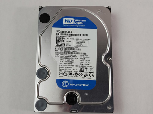 Western Digital WD Blue WD6400AAKS 640 GB SATA II 3.5 in Hard Drive