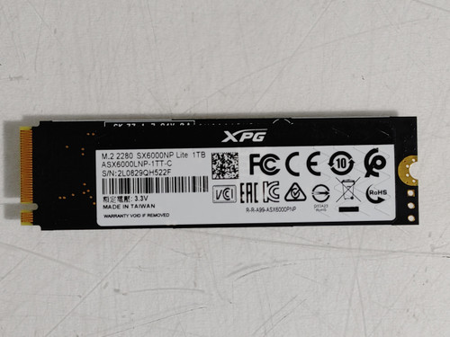 XPG SX6000NP Lite 1 TB 80mm Solid State Drive ASX6000LNP-1TT