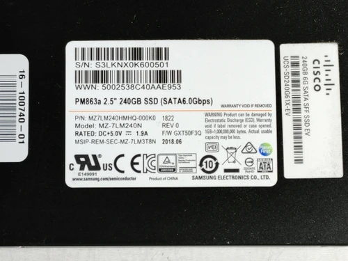 Lot of 2 Samsung Cisco MZ-7LM240N 240 GB SATA III 2.5 in Solid State Drive