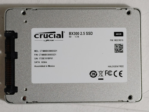 Crucial BX300 SATA III 480 GB 2.5 in Solid State Drive CT480BX300SSD1