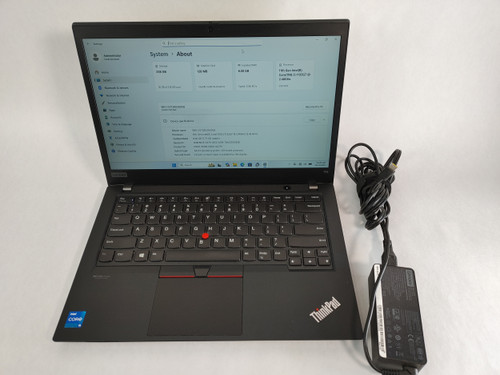 Lenovo ThinkPad T14 Gen 2 Core i5-1135G7 2.40 GHz 8 GB DDR4 256 GB NVMe Windows 11 Pro Laptop WINACTE1 E1