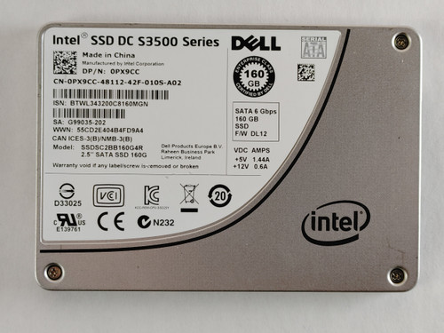 Intel S3500 SATA III 160 GB 2.5 in Solid State Drive SSDSC2BB160G4R