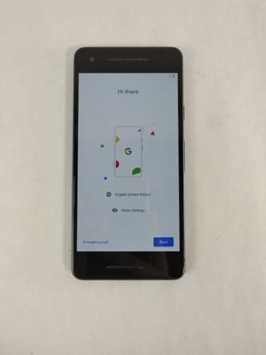 Google Pixel 2 G011A 128 GB Android 9 Black Wi-Fi + 4G Verizon Only For Parts