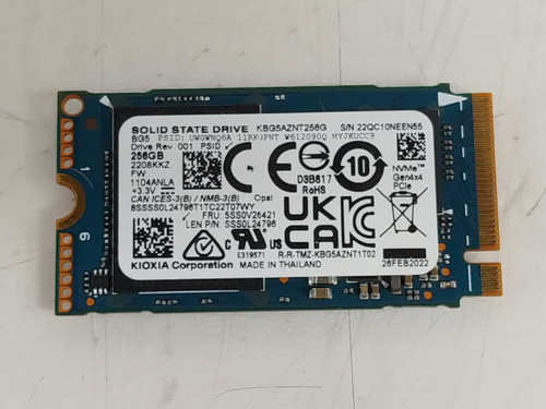 Kioxia BG5 KBG5AZNT256G 256 GB NVMe 42mm Solid State Drive