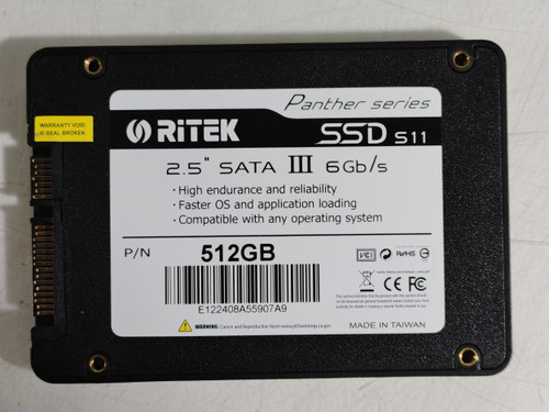 RiTECK S11 Panther series SATA III 512 GB 2.5 in Solid State Drive 512GB