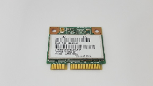 HP Ralink RT5390 802.11n Half-Height PCIe Wireless Card 638403-001