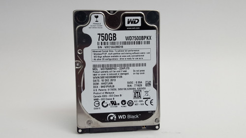 Western Digital WD Black WD7500BPKX 750GB 2.5" SATA III Laptop Hard Drive