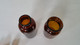 Unbranded Vintage Amber Glass Bottles Lot of 7