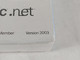 New Microsoft X09-46122 Visual Basic.Net Standard Version 2003 Factory Sealed