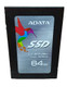Lot of 2 Adata Premier SP600 ASP600S3-64GM 64GB 2.5" SATA III Solid State Drive