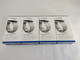4 New in Box Fitbit Blaze Accessory Silver Stainless Band and Frame FB159MLSRS