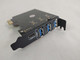 Unbranded PCI-E x1 to USB 3.0 Type C +3 Type A Low Profile Expansion Card ULS-UP3140