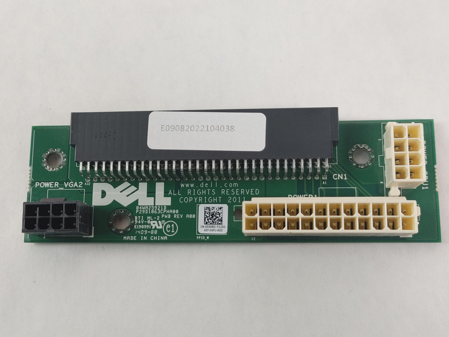 Lot of 2 Dell Precision T3600 T3610 Power Distribution Board Backplane 599RD