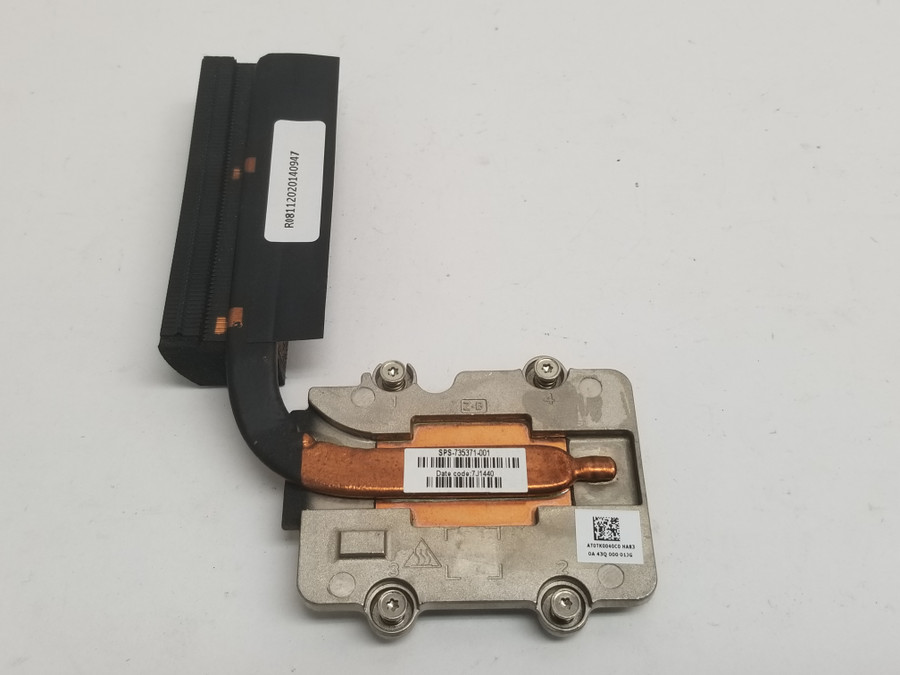 Lot of 5 HP 735371-001  PGA 946B  Heatsink Only For Zbook 17 G2