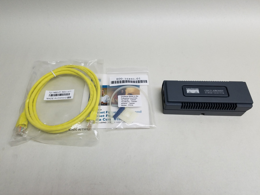 New Cisco AIR-PWRINJ3 15W 48V Power Injector For Aironet 1100 / 1200 Series