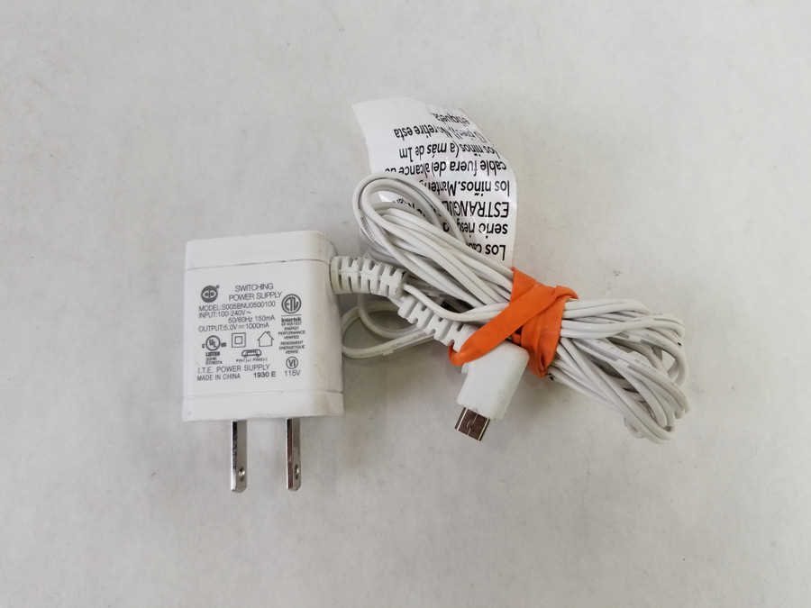 Ten Pao S005BNU0500100 5W  AC Adapter For Motorola Baby Monitors / Cameras