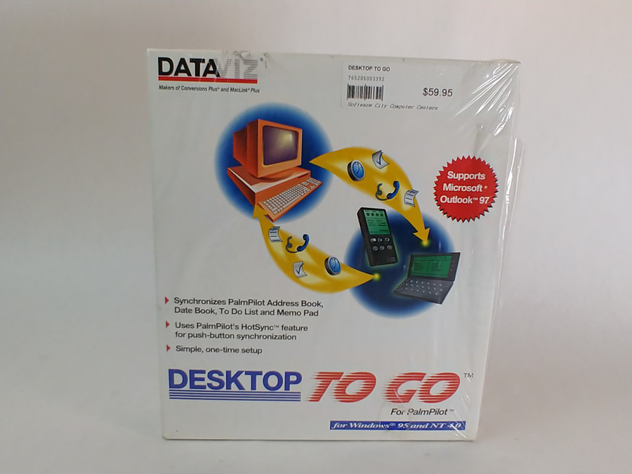 New DataViz Desktop To Go For Palm Pilot Ver 2 for Windows 95 & NT
