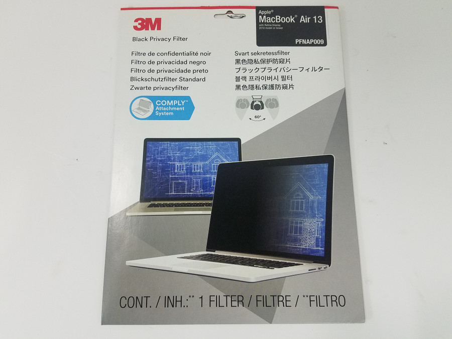 Lot of 2 New 3M PFNAP009 Privacy Filter for MacBook Air 13 with Retina Display