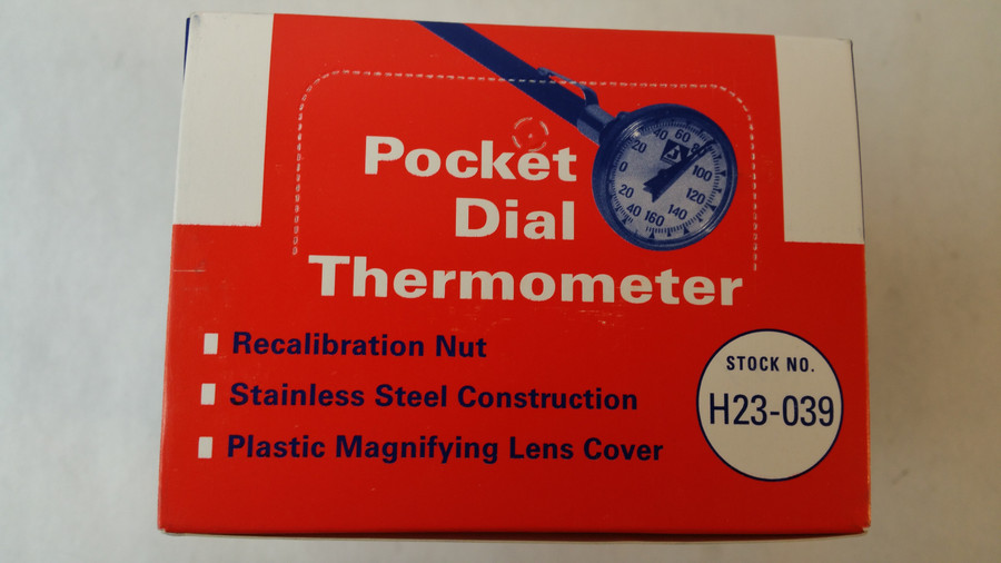Lot of 10 New Johnstone H23-039 Pocket Dial Thermometer -40 - 160 Degrees