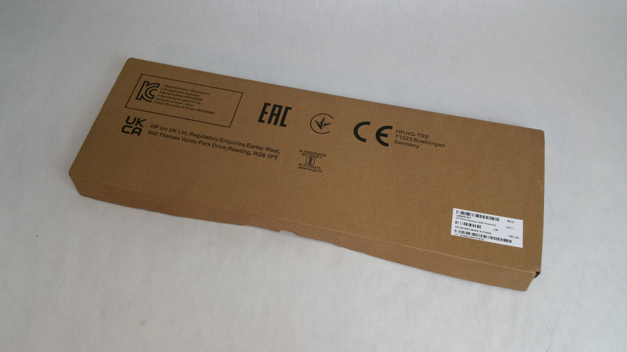 New HP L96909-001 320K USB Wired Slim Black Desktop Keyboard