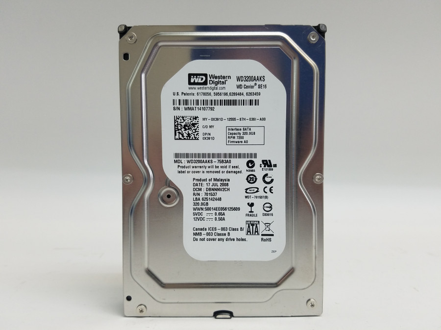 Western Digital WD3200AAKS 320 GB 3.5 in SATA II Desktop Hard Drive