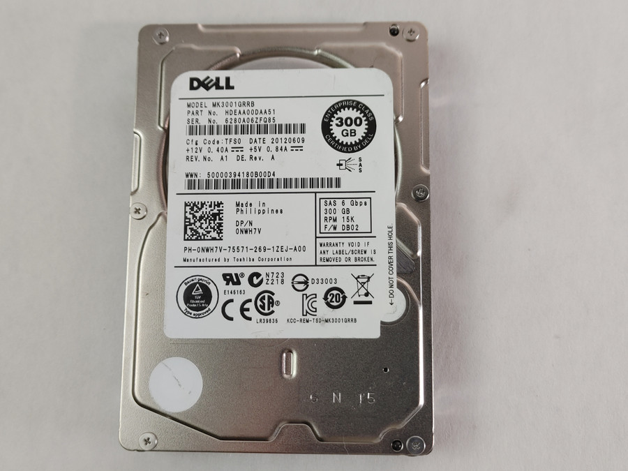 Toshiba Dell MK3001GRRB 300GB 2.5" SAS 2 Enterprise Hard Drive