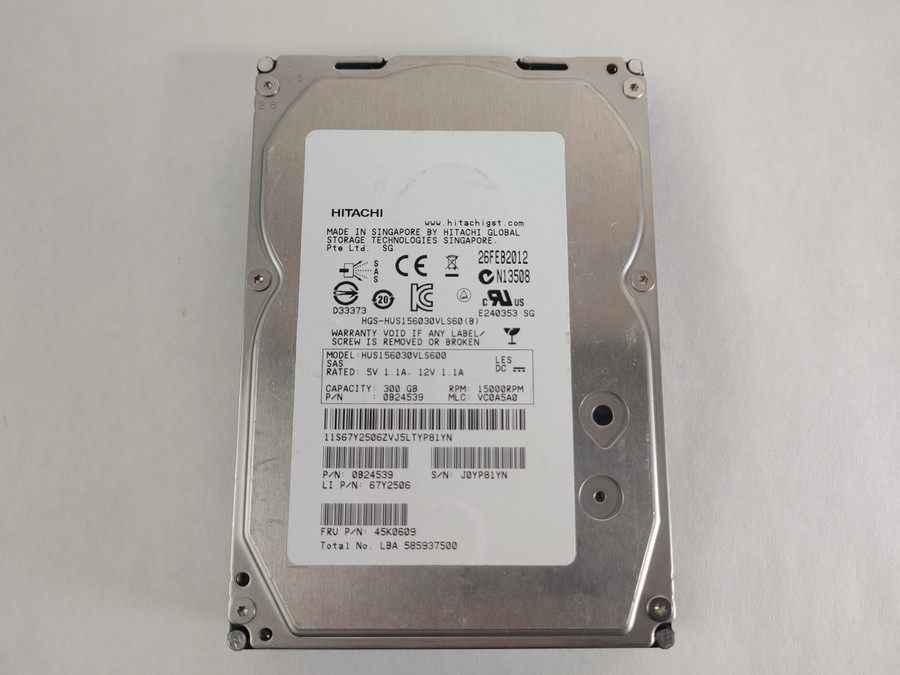 Hitachi Lenovo HUS156030VLS600 300 GB SAS 2 3.5 in Enterprise Drive