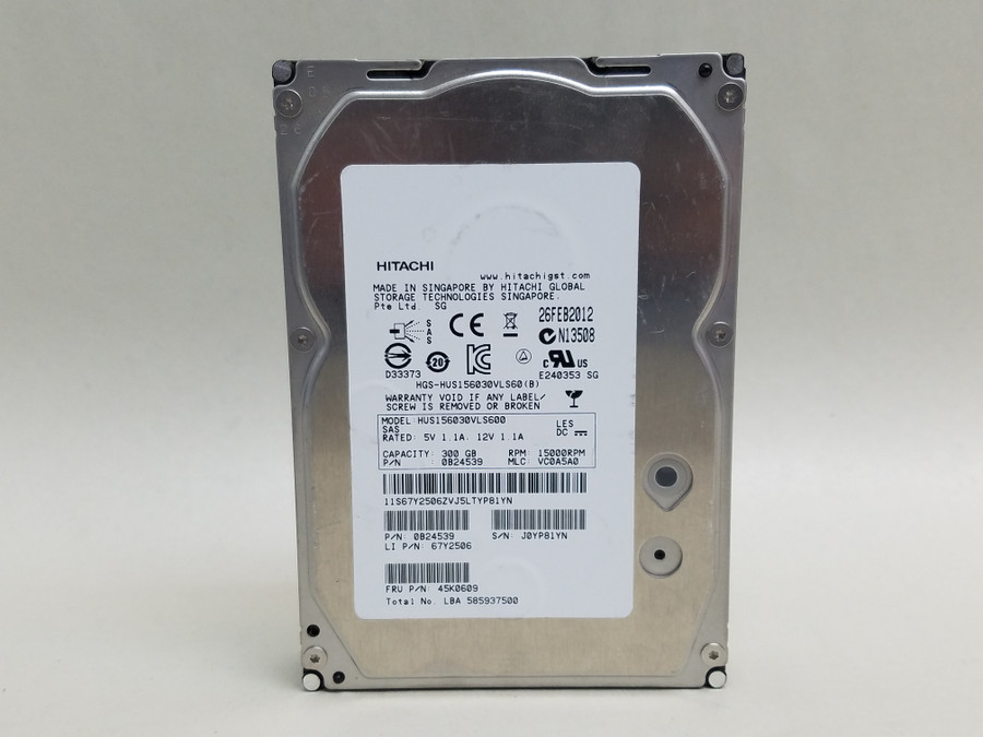 Hitachi Lenovo HUS156030VLS600 300 GB SAS 2 3.5 in Enterprise Drive