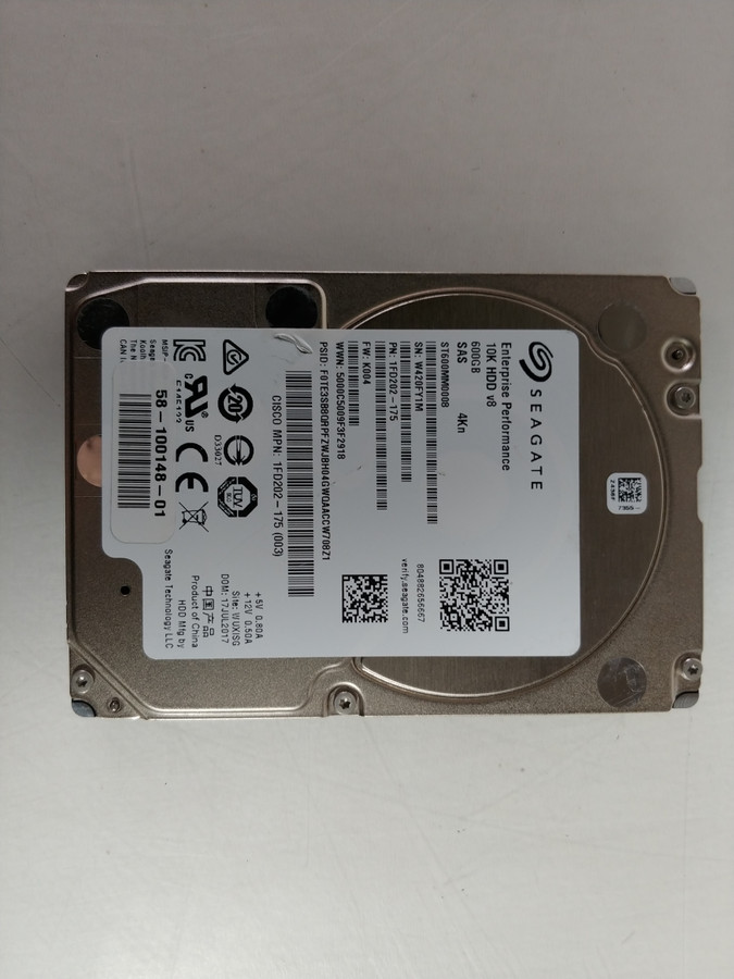 Lot of 2 Seagate Cisco Enterprise ST600MM0008 600 GB SAS 3 2.5 in Hard Drive