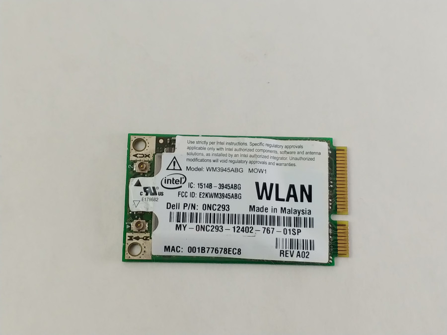 Dell D620 D630 Wlan Intel NC293 802.11 b/g Mini PCI Express Wireless Wifi Card