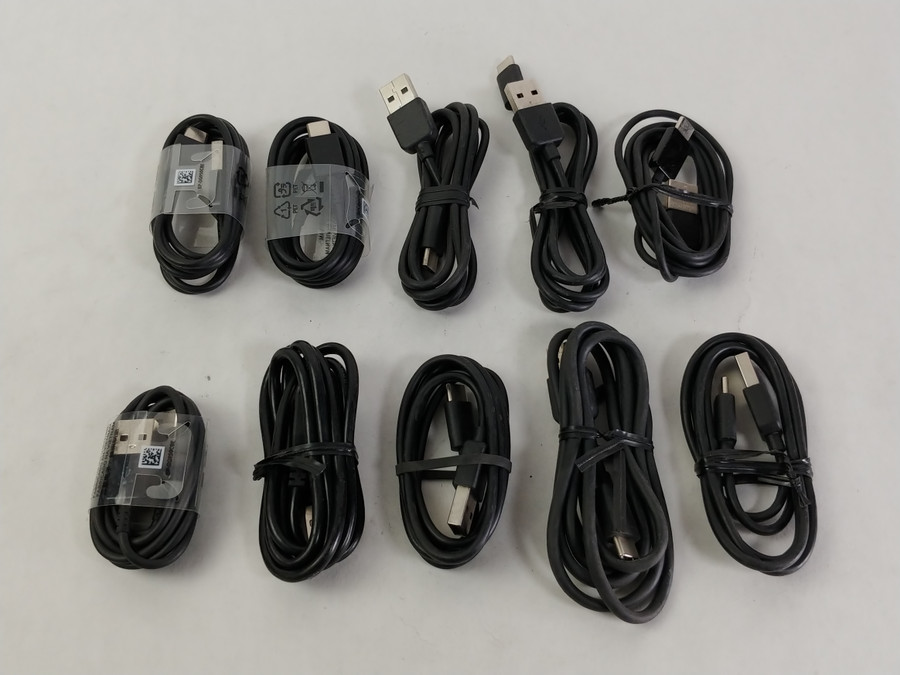 Lot of 5 10PK USB Type C Data / Charging Cable for Smartphone & Other Devices