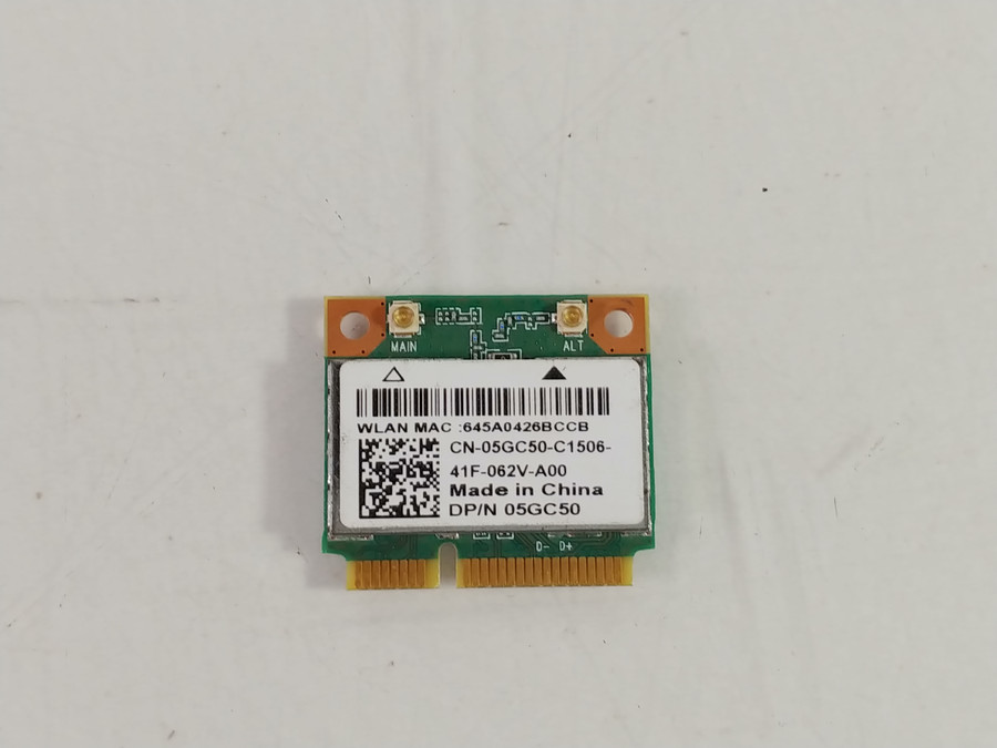 Lot of 2 Dell Wireless 1705 802.11n Mini PCIe Wireless Card + Bluetooth 5GC50