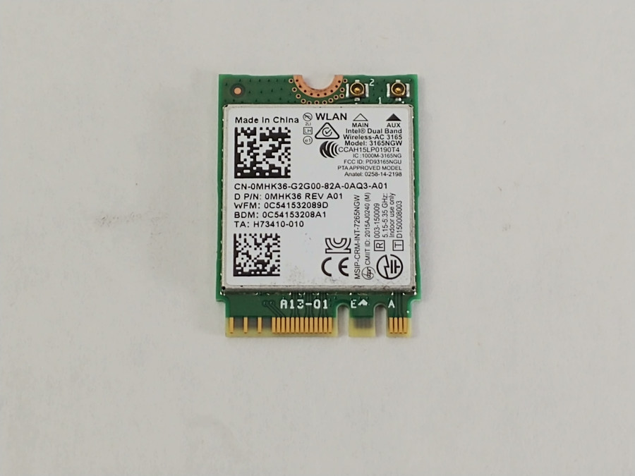 Lot of 5  Dell Inspiron 11-3158 3000 Laptop MHK36 802.11ac PCI Express x8 Dual
